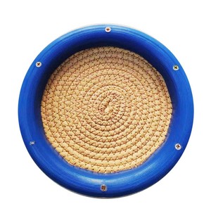 Nido per Piccioni con Ciotola Anti-Rotolamento, Tappetino in Erba e Bordo in Plastica, Letto per Nidificazione per Piccioni, Colombi e Uccelli, Previene il Rotolamento delle Uova - Product Image 1