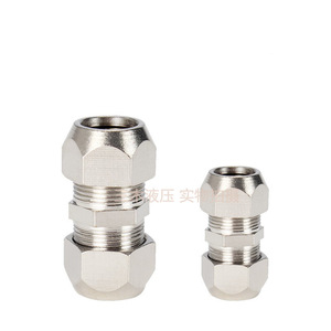 Conector de Compresión Recto de 1 mm, Accesorio de Tubería de Acero Inoxidable, Piezas Neumáticas - Product Image 1