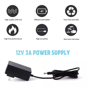 2 Pack Universal AC-DC Adapter QC2.0 PD3.1 QC3.0 Features CCTV Balun Power Supply 12V Travel Adapters <strong>UK</strong> US Plug Type Power - Product Image 6