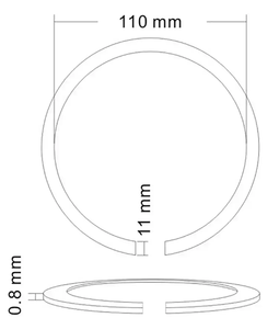 Rosette de sonerie en bois de tilleul incrusté 110*11mm <span class=keywords><strong>pour</strong></span> <span class=keywords><strong>guitare</strong></span> acoustique, vente en gros, accessoires de <span class=keywords><strong>guitare</strong></span> - Product Image 4