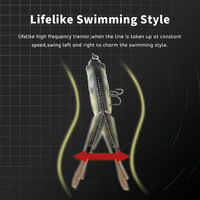 Leurre Artificiel Rigide en Plastique 125mm avec Queue en Fil, 2 Sections, Simulation Poisson-Sole, Multi-Secctions, Action Sous-Marine Flexible en Forme de S