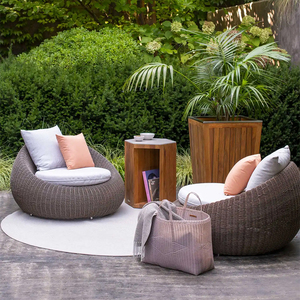 Meubles d'extérieur modernes, ensemble de canapés en rotin pour l'extérieur, 2 places, canapé lounge, canapés de jardin en aluminium, luxe, patio, villa, resort, balcon - Product Image 2