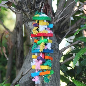 Eco-Friendly Natural Wood Chewing Bird <strong>Parrot</strong> Beak <strong>Toy</strong> Soft Plush Cotton Tearing <strong>Toy</strong> for African <strong>Grey</strong> <strong>Parrots</strong> Packaged in Carton - Product Image 4