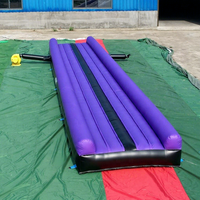 Piste de gymnastique gonflable commerciale de 12x2m pour entraînement en salle de sport, directement de l'usine