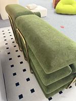 Ensemble de canapé-lit modulaire Mufang moderne et confortable, fauteuil de relaxation écologique couleur sable, pliable et compressible pour hôtel