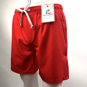 Sublimation Blank Custom Logo Plain Red Men's Shorts Athletic Workout Beach Summer Sport Sweat Running Gym Men Shorts