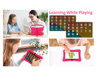 Tablet Edukasi Anak Android 7 Inch Terbaru, Baterai Besar, Casing Kokoh dengan Pegangan, Perangkat Lunak Anak Sudah Terpasang