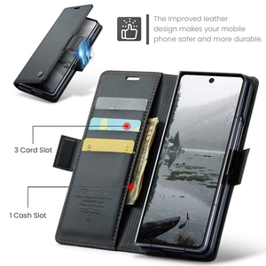 Caseme <span class=keywords><strong>023</strong></span> PU Funda de cuero con tapa con ranuras para tarjetas Soporte de billetera Funda protectora para teléfono móvil para <span class=keywords><strong>Samsung</strong></span> <span class=keywords><strong>Galaxy</strong></span> Z Fold 7 - Product Image 4