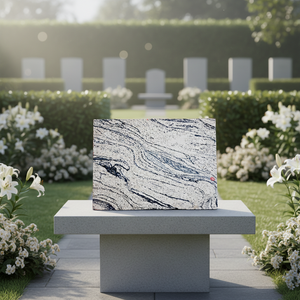 Lápidas Tradicionales de Granito Juparana para Uso en Cementerios - Product Image 1