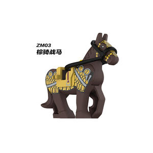 Figurines de blocs de construction en plastique de <span class=keywords><strong>la</strong></span> série Animal populaire Knight Mount, antiques chevaux de <span class=keywords><strong>guerre</strong></span> - Product Image 6