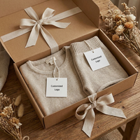 Ensembles de pulls pour bébés en coton avec logo personnalisé, ensembles de vêtements pour nouveau-nés, pantalon tricoté, manches courtes, ensemble tricoté pour enfants