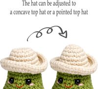 Mini décoration de bureau en coton au crochet, motif cactus, cadeau, accessoire de motivation et d'encouragement, rappel personnel