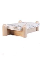 Mesa de Centro de Mármol Minimalista Italiana para Sala de Estar, Diseño de Alta Gama, Madera Sólida, Cuadrada, de Lujo