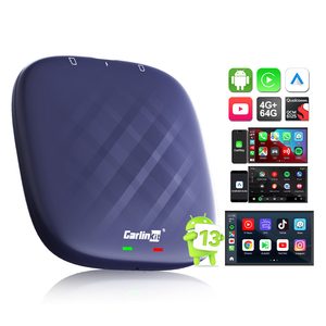 Carlinkit Tbox เล่นวิดีโอในรถ Android 13 Ai BOX 128GB หน่วยความจำ TF 512GB สำหรับรถยนต์ YouTube Apple Wireless CarPlay Android Auto Apps - Product Image 1
