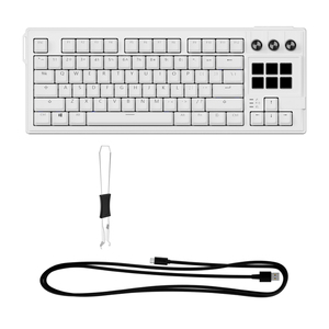 मिरबोक्स प्रोग्राम योग्य यूएसबी एलसीडी कीबोर्ड 3 नॉब गर्म स्वैप लाल स्विच मल्टीफंक्शनल कस्टम मैक्रो कीबोर्ड गेमिंग - Product Image 6