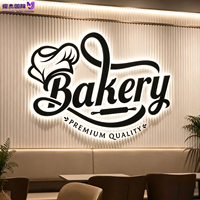 Enseignes LED 3D rétroéclairées en acier inoxydable à montage mural, IP65, lettres lumineuses pour la décoration commerciale des hôtels et des devantures de magasins