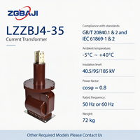 Autotransformateur de tension et de courant haute tension 35 kV BAOJIN LZZBJ4-35 pour intérieur avec transformateur de courant intégré 50/60 Hz pour circuit sous vide