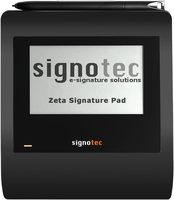 signotec Zeta - Signature pad dengan LCD monokrom 5 inci dengan lampu latar, sensor pena beresolusi tinggi, 2.048 tingkat tekanan, 500 Hz