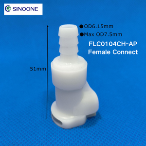 1/4 inch Ống barb phụ kiện EPDM con dấu POM cơ thể tiêm đúc Sinoone nhựa nhanh chóng kết nối nữ <span class=keywords><strong>Coupler</strong></span> với đóng van - Product Image 4