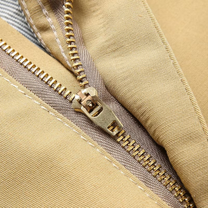 <span class=keywords><strong>Pantaloni</strong></span> da Uomo in Tela Khaki Elasticizzati, Lavaggio Stone Wash, Gamba Dritta, Formali e Casual, Anti-Pilling - Product Image 3