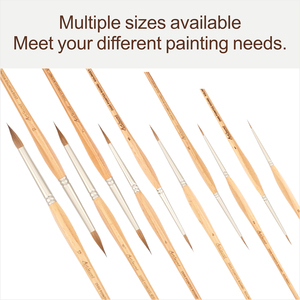 Pinceau professionnel ArtSecret en poils de Kolinsky purs, manche en <span class=keywords><strong>bois</strong></span> de hêtre, pour détails fins, <span class=keywords><strong>aquarelle</strong></span>, acrylique, gouache, accessoire d'artiste - Product Image 2