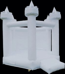 Château gonflable blanc personnalisé avec logo pour enfants, piscine à balles, location d'équipement de fête, maison de jeu, structure gonflable - Product Image 3