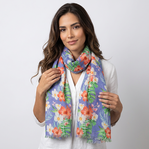 Trendy Cotton Linen Traditional Scarves & Shawls for Women Medium Length Stylish Adult Scarves - Product Image 1