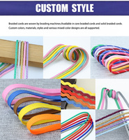 Cordons en polyester DTY écologiques tissés à plat, couleur et longueur personnalisées, pour chaussures, sacs, textiles de maison, vêtements