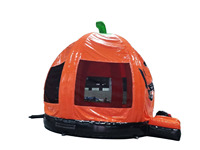 Castillo Inflable con Temática de Calabaza de Halloween, Trampolín Inflable para Fiestas y Eventos