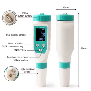 Testeur numérique de chlore libre Bibo Xtester-YY-1070 – Testeur numérique de chlore libre 7-en-1 pour la qualité de l'eau (pH/Salinité) - Product Image 3