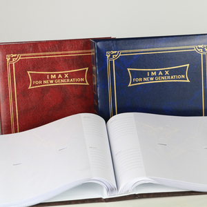 Classic Retro Style Leather Cover Golden Stamping Custom logo Paper <strong>slip</strong> Sheet Book Bound <strong>Photo</strong> <strong>Album</strong> <strong>slip</strong> <strong>in</strong> 4r 200photos - Product Image 5