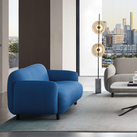 Mobilier d'atelier espace ouvert salle de réunion moderne ensemble de canapés de bureau en tissu commercial officiel