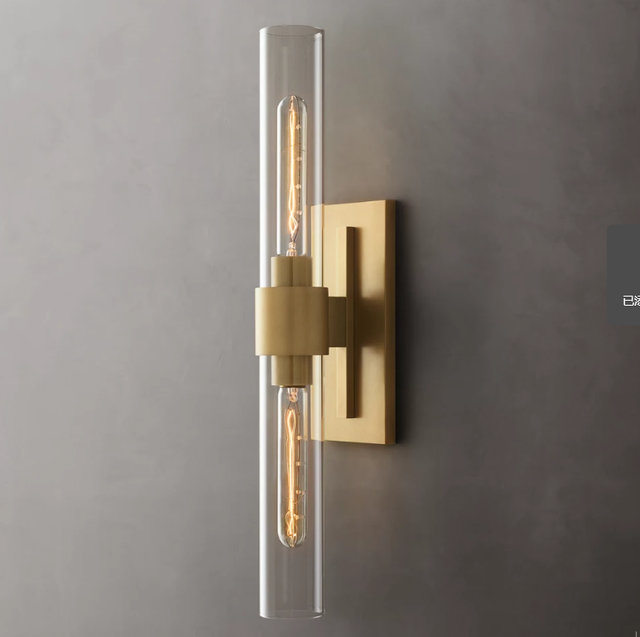 Modern Luxury Vintage Solid Brass Lamp Bedside Glass Lights Wall Sconce