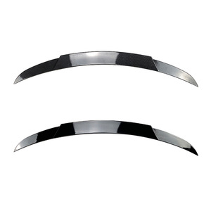 Aileron de coffre arrière Mercedes-Benz Classe C W206, texture fibre de carbone, noir piano ABS, 2022+, style Brabus, pièce de modification - Product Image 2