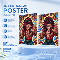 Affiche lenticulaire 3D animée en plastique Zeblulun, modèle 9, pour décoration murale à domicile