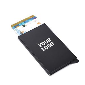 Fancy Auto Popup Rfid Blocking Bank Holder Aluminum Alloy Anti-Scan Credit Case Metal Card Pocket - Product Image 3