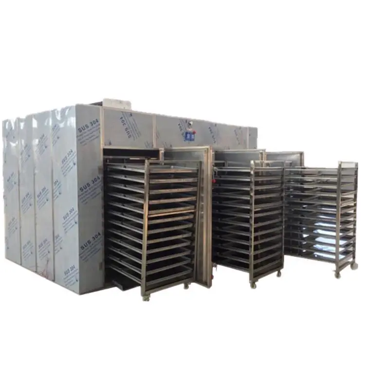 hot sale Factory selling hot air circulation drying machine cow dung figs fish dehydrator dates oven 144 trays beef jecky dryer