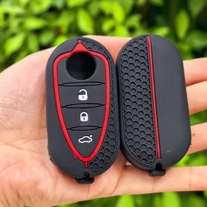 <span class=keywords><strong>Porte</strong></span>-clés en Silicone pour <span class=keywords><strong>Alfa</strong></span> <span class=keywords><strong>Romeo</strong></span> Giulietta Myth Junior 4C <span class=keywords><strong>Romeo</strong></span> Mito Myth 159 GTO GTA, accessoires de voiture - Product Image 5