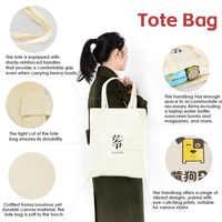 Sac fourre-tout en toile de coton noir à bas prix avec logo d'entreprise promotionnel
