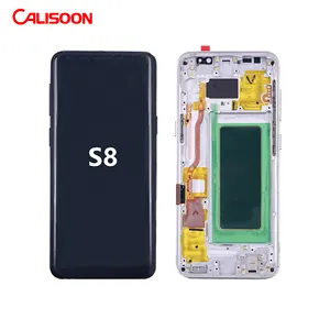 Amoled for Samsung mobile Phone lcd touch screen for Samsung Galaxy S8 with frame