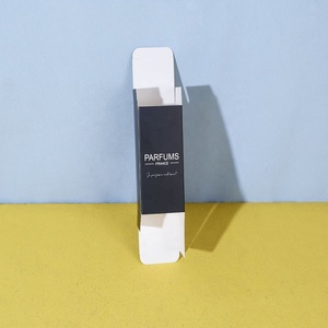 Hộp In Ấn Tùy Chỉnh Cao Cấp Rỗng 30Ml 10Ml Màu Đen Đồng Bằng Nước Hoa Chai Dầu Các Tông Màu Trắng Hộp Bao Bì Với Chèn - Product Image 4