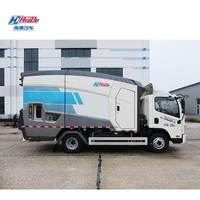Camion de nettoyage des poubelles complet, nouvelle poubelle écologique, poubelle à ordures, camion de nettoyage des rues, camion de compression des ordures
