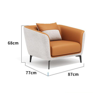 Bán Sỉ Nội Thất Sofa Văn Phòng Hiện Đại Khung Gỗ Văn Phòng Ghế Sofa Da + Cotton 1 Đến 3 Chỗ Ngồi Ghế Sofa Đồ Nội Thất Phòng Khách - Product Image 4
