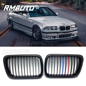 1 Paire de Grilles de Pare-chocs Avant Noires Brillantes Style M pour BMW E36 M3 Série 3 1997-1999 Kit de Carrosserie - Product Image 1