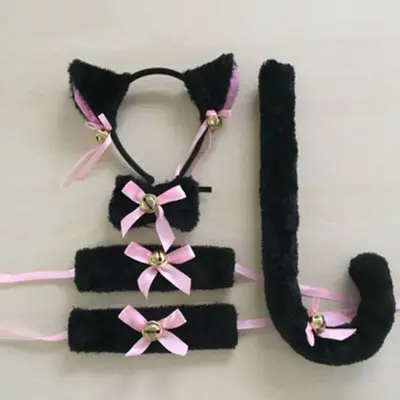 Ladies Underwear Sexy Costumes Erotic Headbands Cat Fancy Dress Set