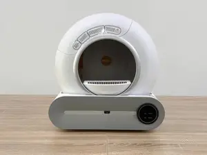 Yeni moda tasarımı düşük gürültü app wifi dokunmatik kontrol akıllı elektrik kendini temizleme akıllı otomatik kedi kum kabı