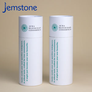 Empaquetado personalizado de lámina dorada, cilindro de tubo de papel cosmético, producto de realce blanco, caja de tubo de papel Kraft - Product Image 4