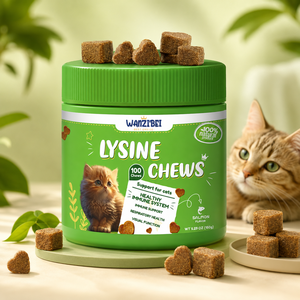Friandises <span class=keywords><strong>à</strong></span> mâcher molles <span class=keywords><strong>à</strong></span> la L-Lysine pour chats, marque privée, stimulant immunitaire pour animaux de compagnie, formule vétérinaire, supplément de soutien respiratoire pour chats, action rapide - Product Image 1