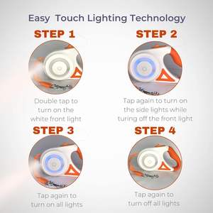 Tangle Free Flashing LED Retractable Leash Dog <b>Light</b> up Automatic Retractable Dog Leash with LED <b>Light</b> LED Dog Leash Retractable - Product Image 4