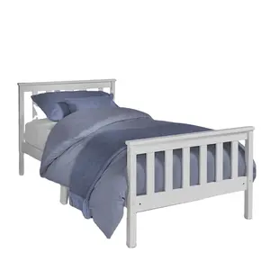 Struttura del letto a castello in legno i mobili eleganti della camera da letto in pino bianco possono essere divisi in 2 singoli Standard da 3 piedi personalizzati senza materasso